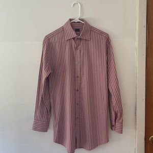 Paul Smith purple/beige striped button-down Med 15/38